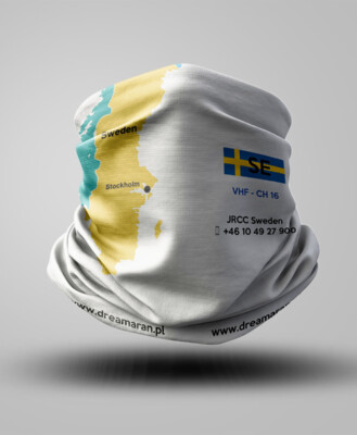 Buff z mapą - Szwecja